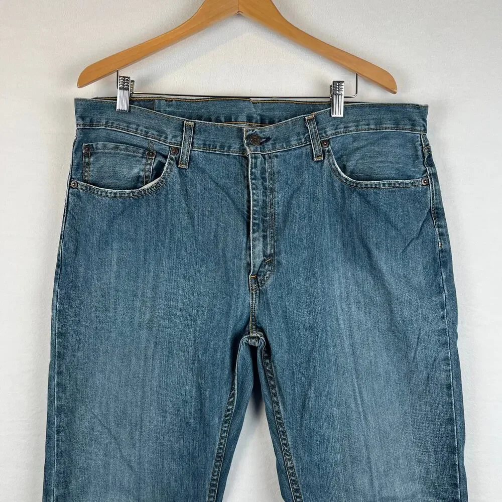 Levis 559 Jeans Mens 38x32 Blue Relaxed Straight Mid Rise Medium Wash‎ Denim Y2K